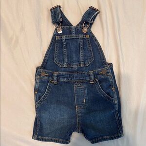 GAP Blue Denim Overalls with Adjustable Straps